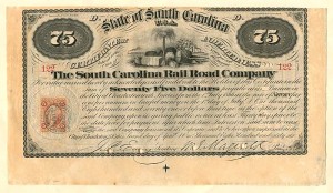 South Carolina Railroad Co. - Bond